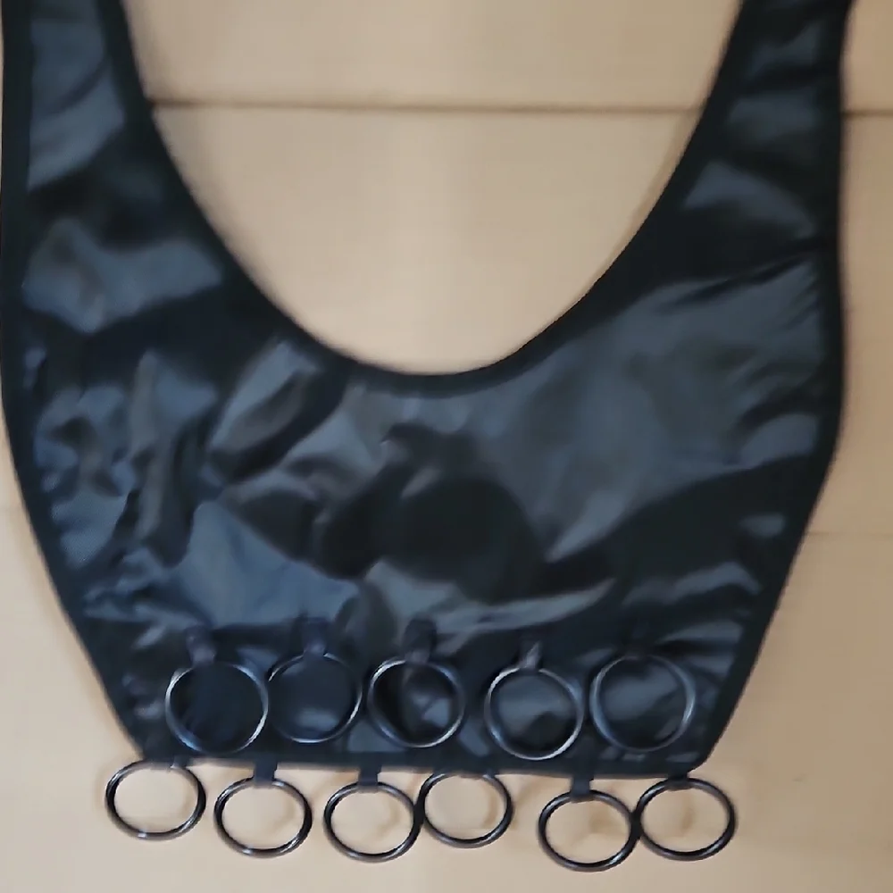 VINTAGE RARE NEW NEVER USED BLACK UMBRA BOHO DRESS SCARF ORGANIZER 16 RINGS